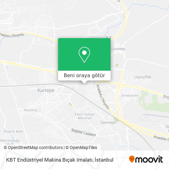 KBT Endüstriyel Makina Bıçak Imalatı harita