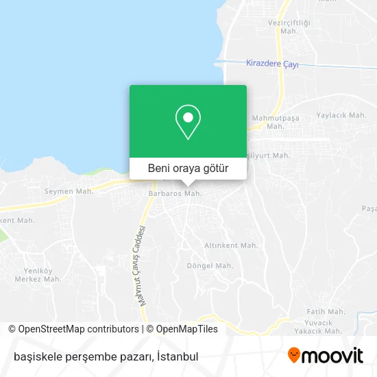 başiskele perşembe pazarı harita