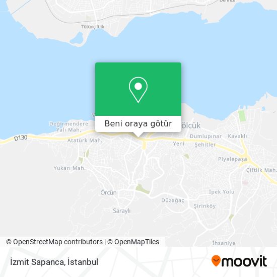 İzmit Sapanca harita