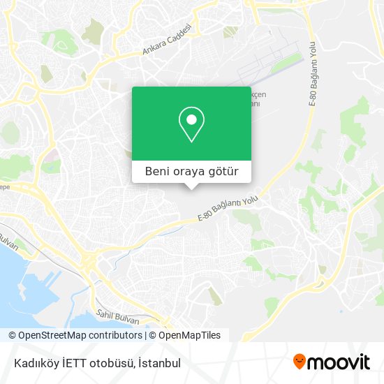 Kadııköy İETT otobüsü harita
