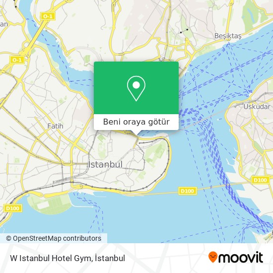 W Istanbul Hotel Gym harita