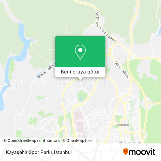 Kayaşehir Spor Parkı harita