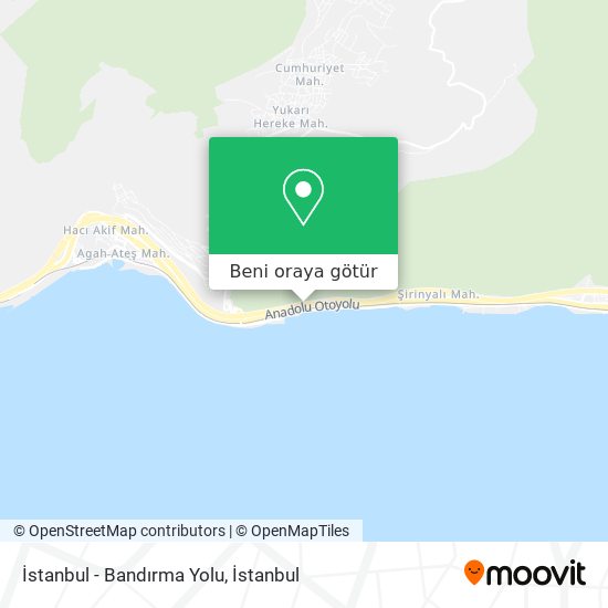İstanbul - Bandırma Yolu harita