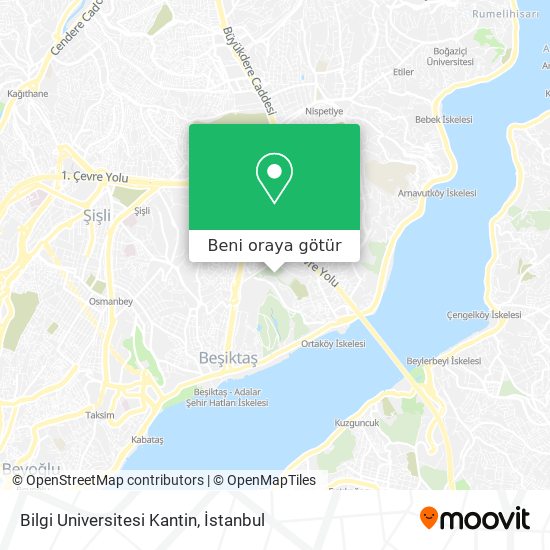 Bilgi Universitesi Kantin harita