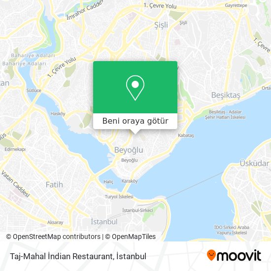 Taj-Mahal İndian Restaurant harita
