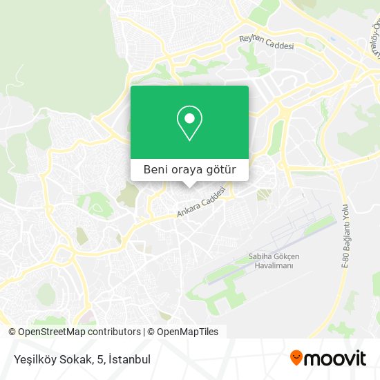 Yeşilköy Sokak, 5 harita