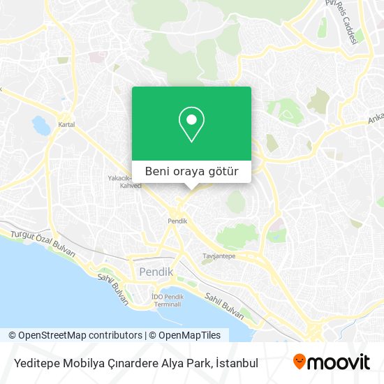 Yeditepe Mobilya Çınardere Alya Park harita