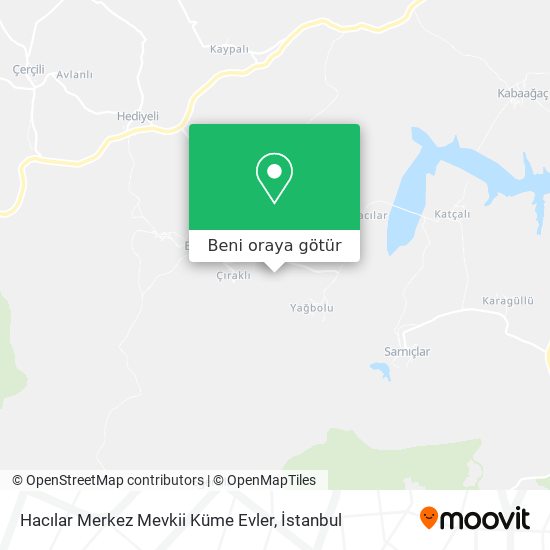 Hacılar Merkez Mevkii Küme Evler harita