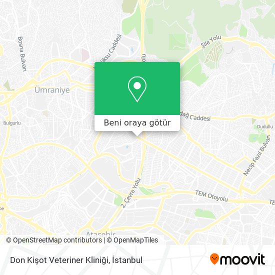 Don Kişot Veteriner Kliniği harita