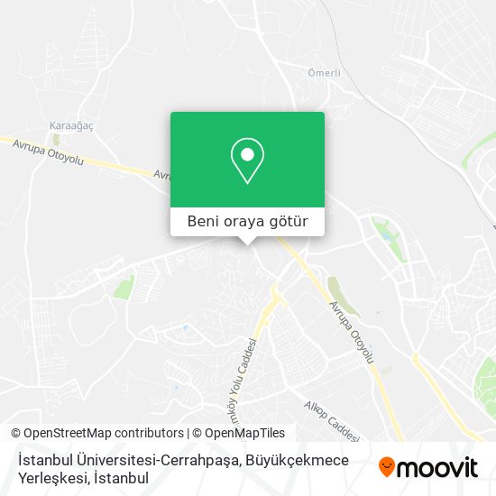 İstanbul Üniversitesi-Cerrahpaşa, Büyükçekmece Yerleşkesi harita