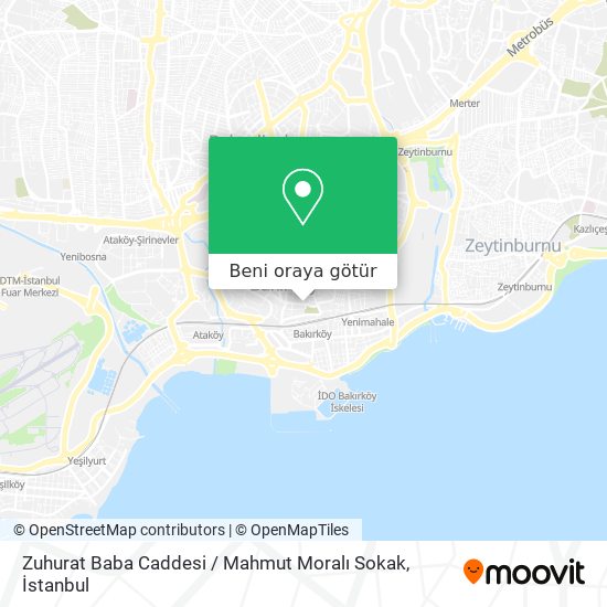 Zuhurat Baba Caddesi / Mahmut Moralı Sokak harita