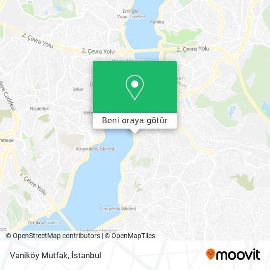 Vaniköy Mutfak harita