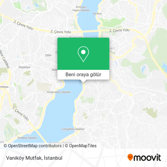 Vaniköy Mutfak harita