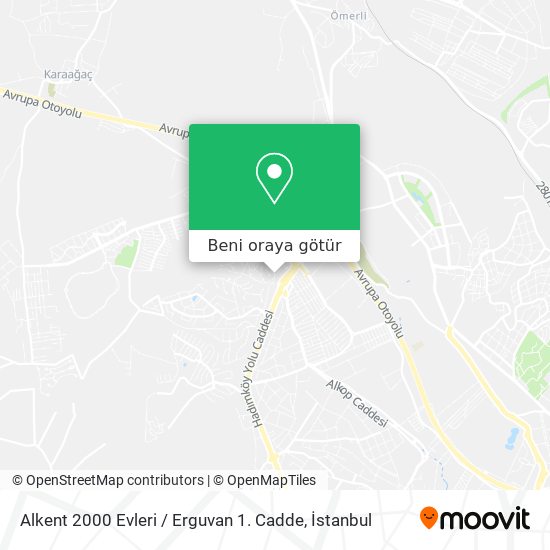 Alkent 2000 Evleri / Erguvan 1. Cadde harita