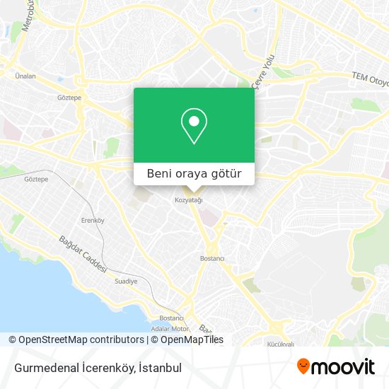 Gurmedenal İcerenköy harita