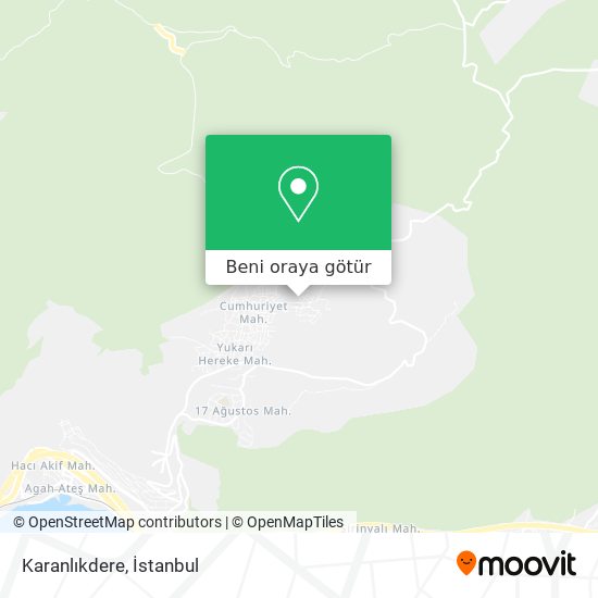Karanlıkdere harita