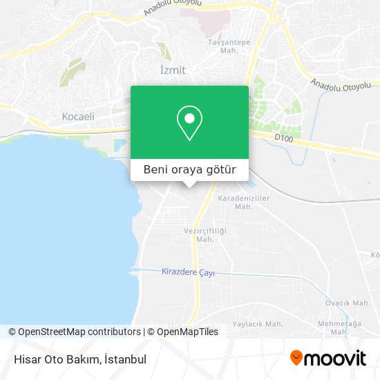 Hisar  Oto Bakım harita