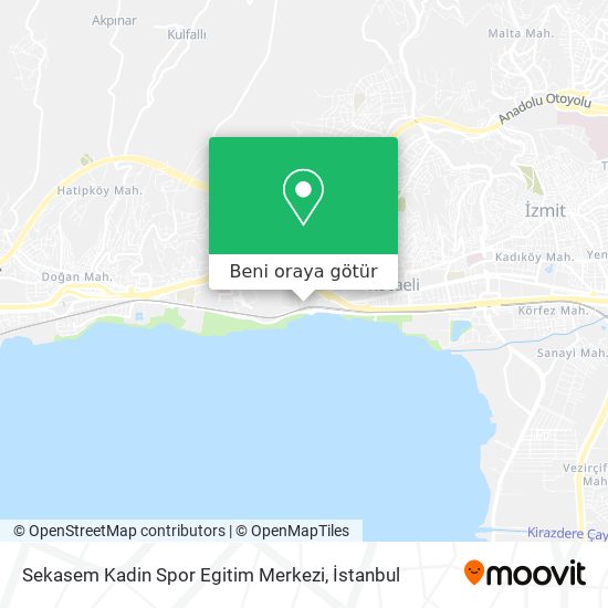 Sekasem Kadin Spor Egitim Merkezi harita