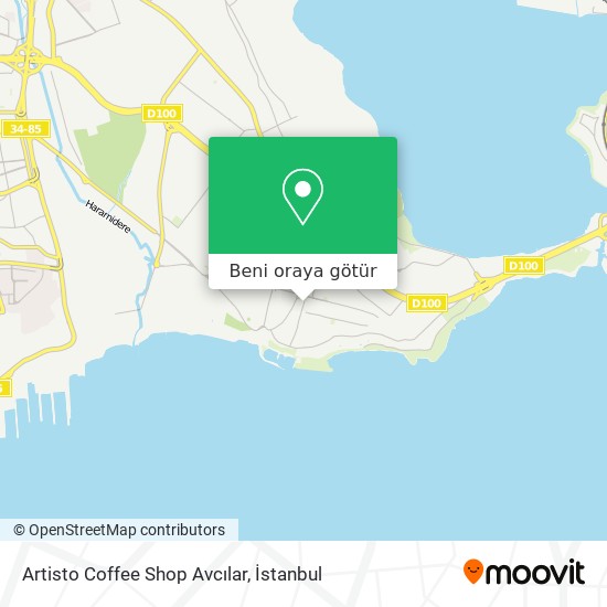 Artisto Coffee Shop Avcılar harita