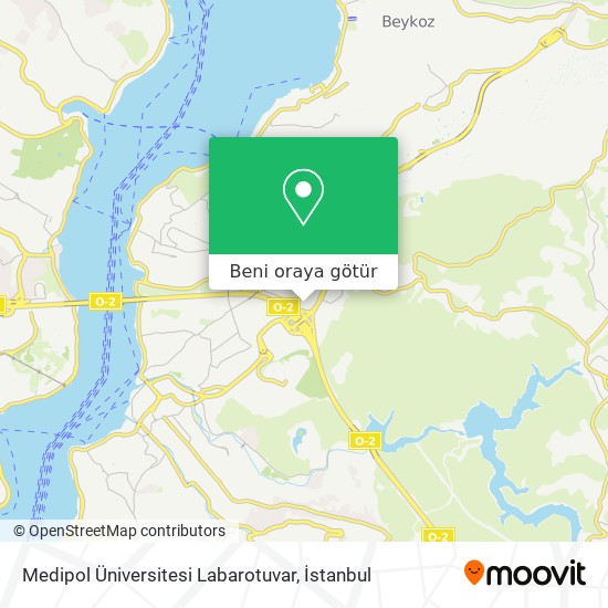 Medipol Üniversitesi Labarotuvar harita