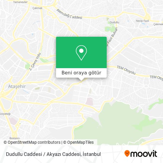 Dudullu Caddesi / Akyazı Caddesi harita