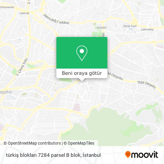 türkiş blokları 7284 parsel B blok harita