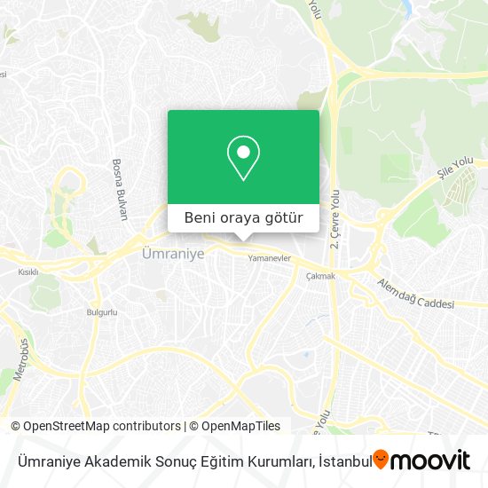 Ümraniye Akademik Sonuç Eğitim Kurumları harita