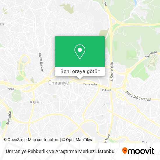Ümraniye Rehberlik ve Araştırma Merkezi harita