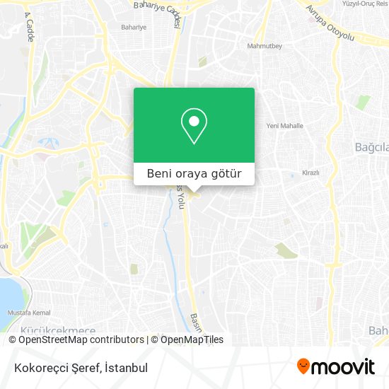 Kokoreçci Şeref harita