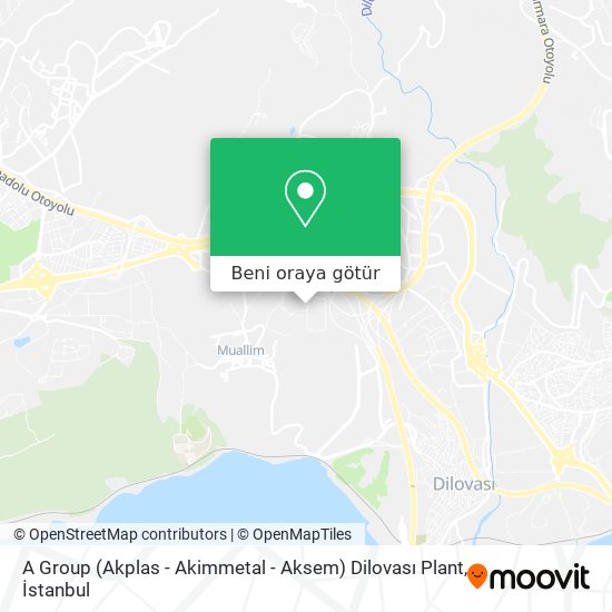 A Group (Akplas - Akimmetal - Aksem) Dilovası Plant harita