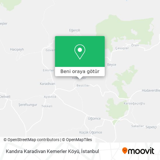 Kandıra Karadivan Kemerler Köyü harita