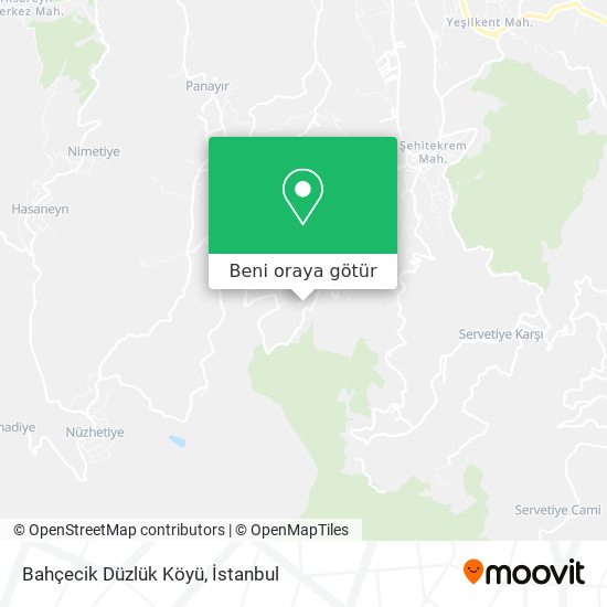 Bahçecik Düzlük Köyü harita