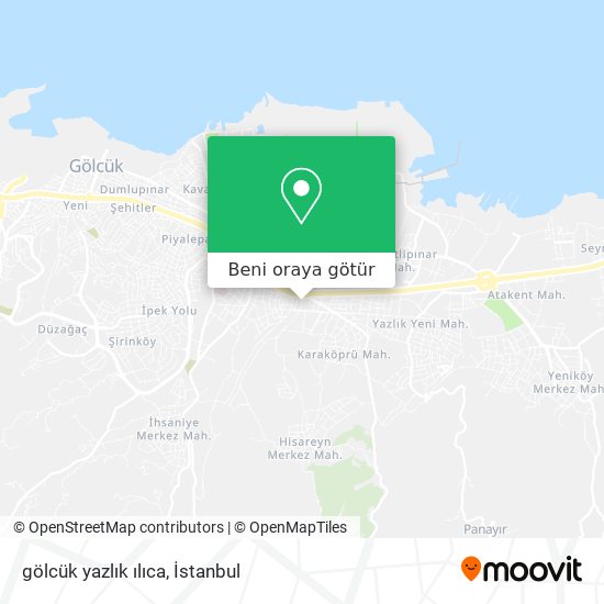 gölcük yazlık ılıca harita