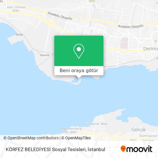 KÖRFEZ BELEDİYESİ Sosyal Tesisleri harita