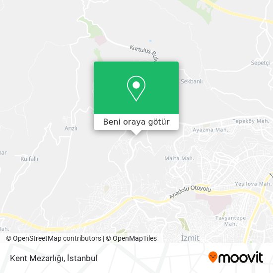 Kent Mezarlığı harita