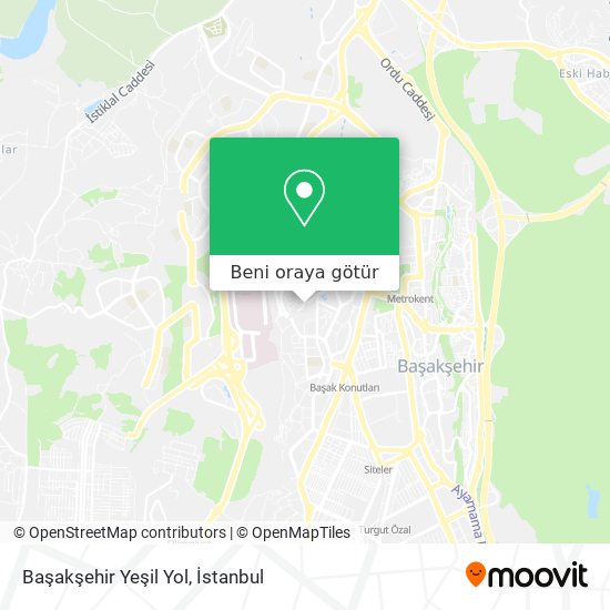 Başakşehir Yeşil Yol harita