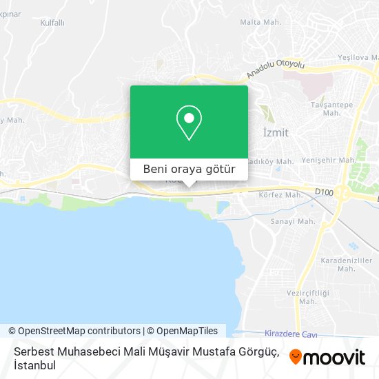 Serbest Muhasebeci Mali Müşavir Mustafa Görgüç harita
