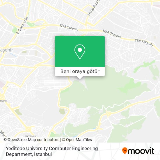 Yeditepe University Computer Engineering Department harita