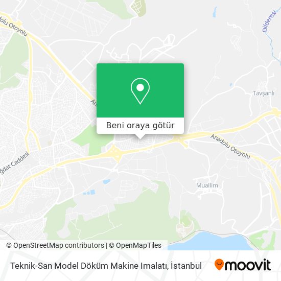 Teknik-San Model Döküm Makine Imalatı harita