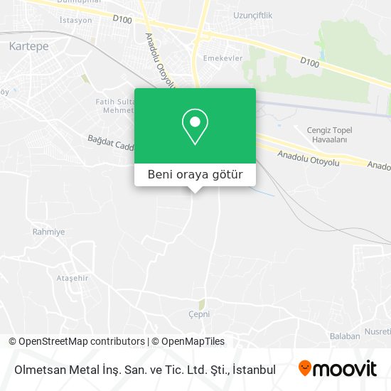 Olmetsan Metal İnş. San. ve Tic. Ltd. Şti. harita