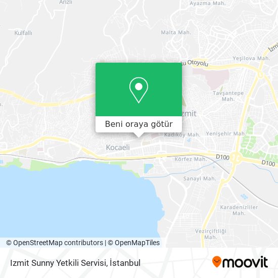 Izmit Sunny Yetkili Servisi harita