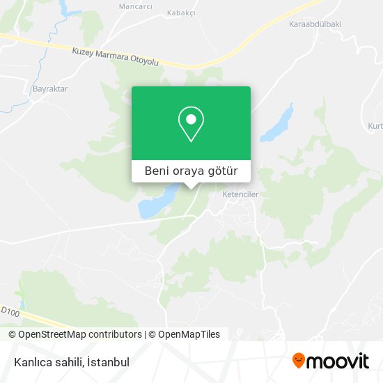 Kanlıca sahili harita