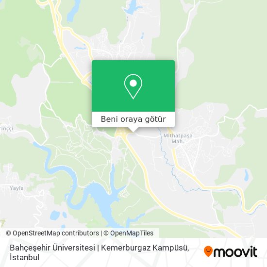 Bahçeşehir Üniversitesi | Kemerburgaz Kampüsü harita