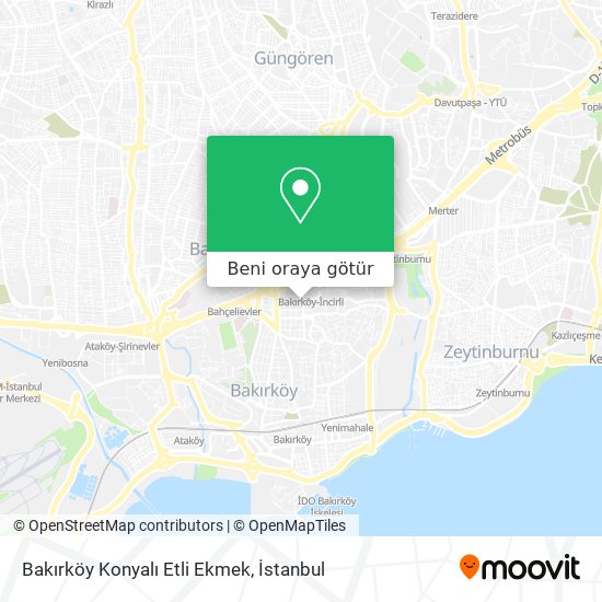 Bakırköy Konyalı Etli Ekmek harita