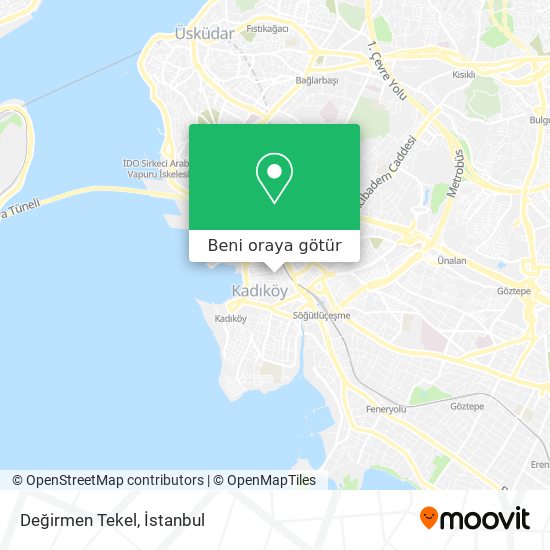 Değirmen Tekel harita