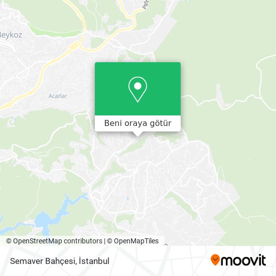 Semaver Bahçesi harita