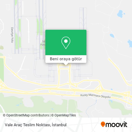 Vale Araç Teslim Noktası harita