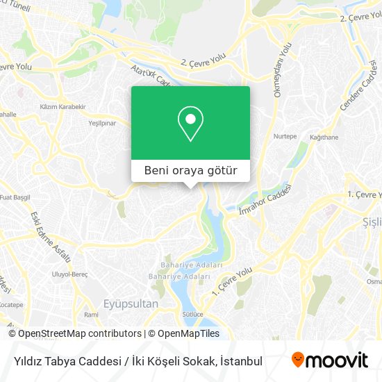 Yıldız Tabya Caddesi / İki Köşeli Sokak harita