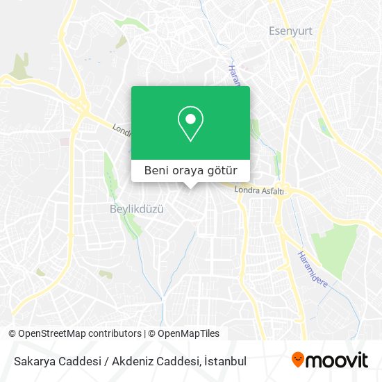 Sakarya Caddesi / Akdeniz Caddesi harita