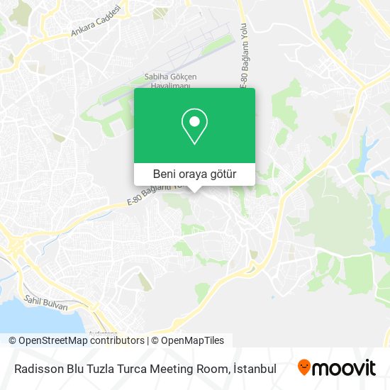 Radisson Blu Tuzla Turca Meeting Room harita